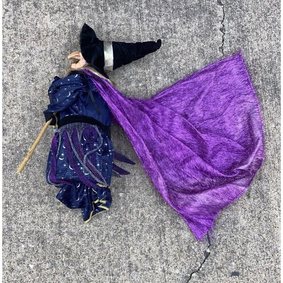 Vintage Halloween Witch Standing With Broom Figurine Unbranded 18” Tall - Picture 5 of 15